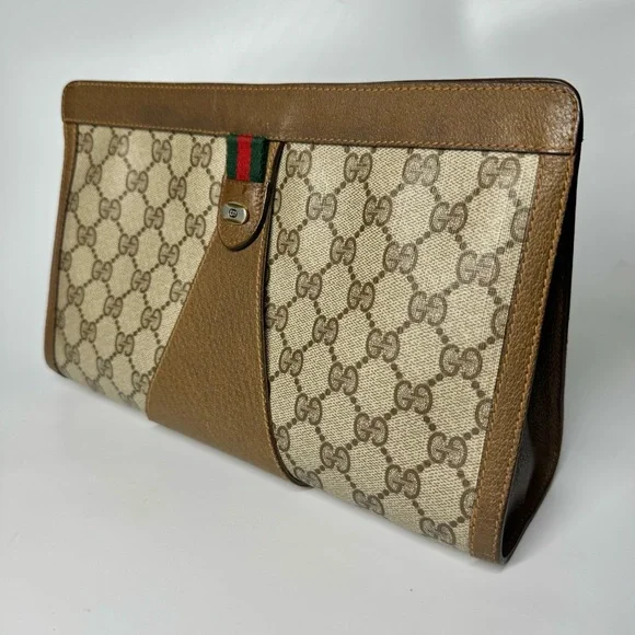 Gucci Ophidia Supreme GG Monogram Accessory Collection Clutch. - Picture 12 of 15